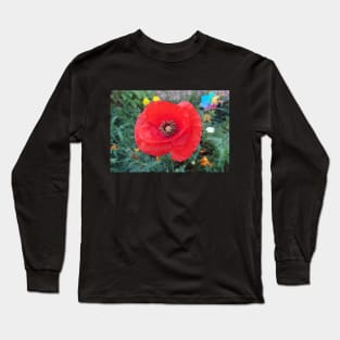 Red poppy photo Long Sleeve T-Shirt